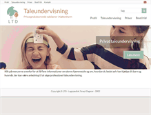 Tablet Screenshot of logopaed.dk